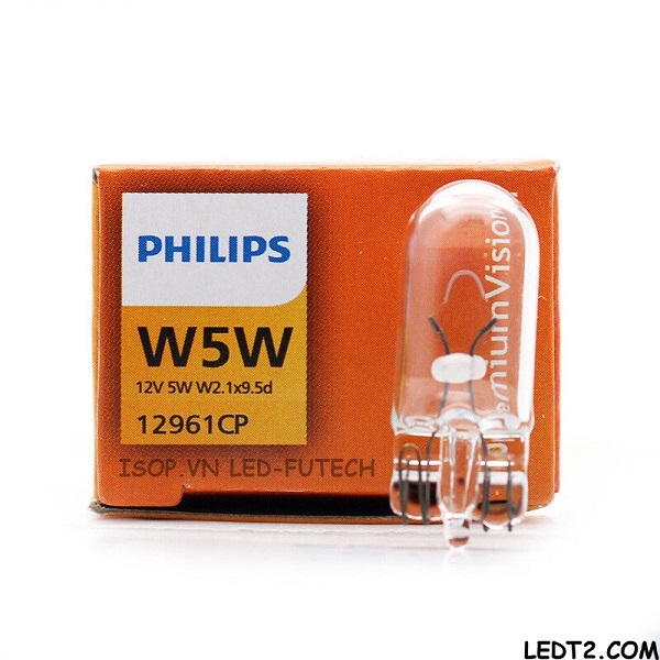 [LEDT2 ISOP] Đèn Halogen Philips T10, S25 [Số lượng: 1 bóng]