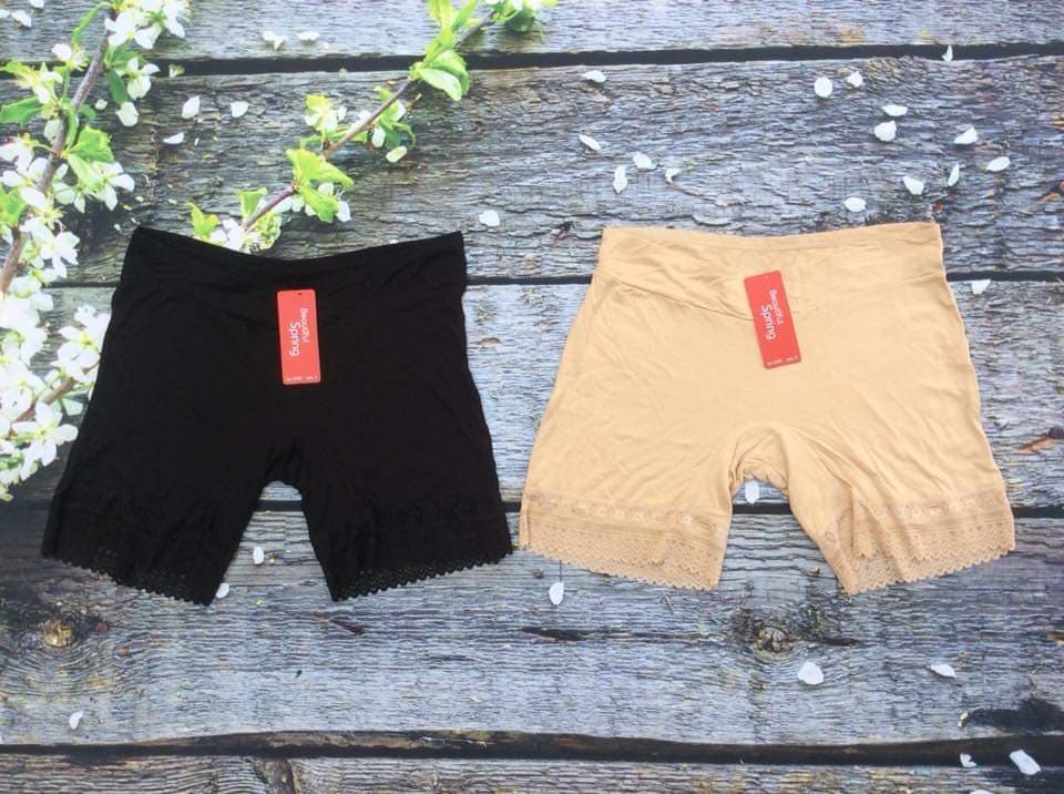 Quần váy cạp chéo cho bà bầu, chất cotton lạnh mềm mịn