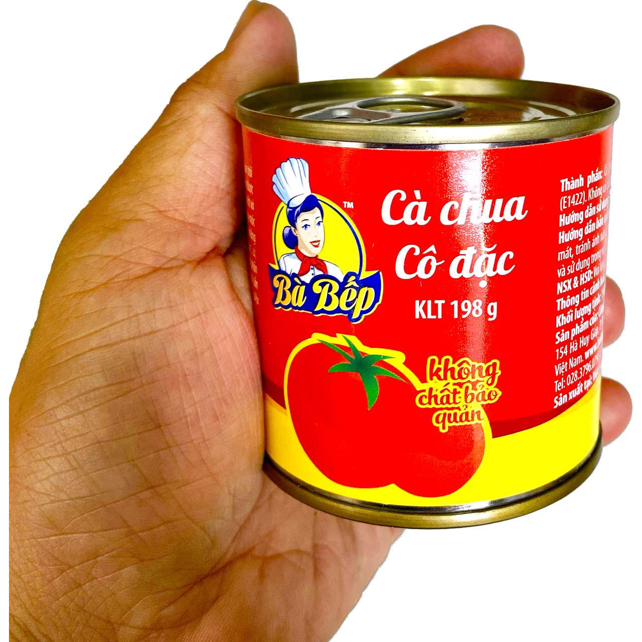 LON 198gr CÀ CHUA CÔ ĐẶC BÀ BẾP (DATE MỚI 12 THÁNG) BÁCH HÓA UY TÍN