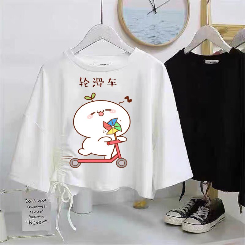 ÁO CROPTOP DÂY RÚT KUTE