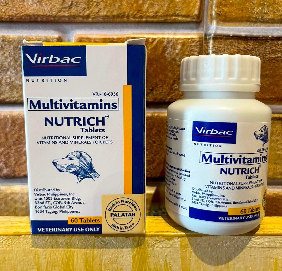 Virbac Nutrich Tablets for Dogs and Cats Pets (Multivitamins Supplement