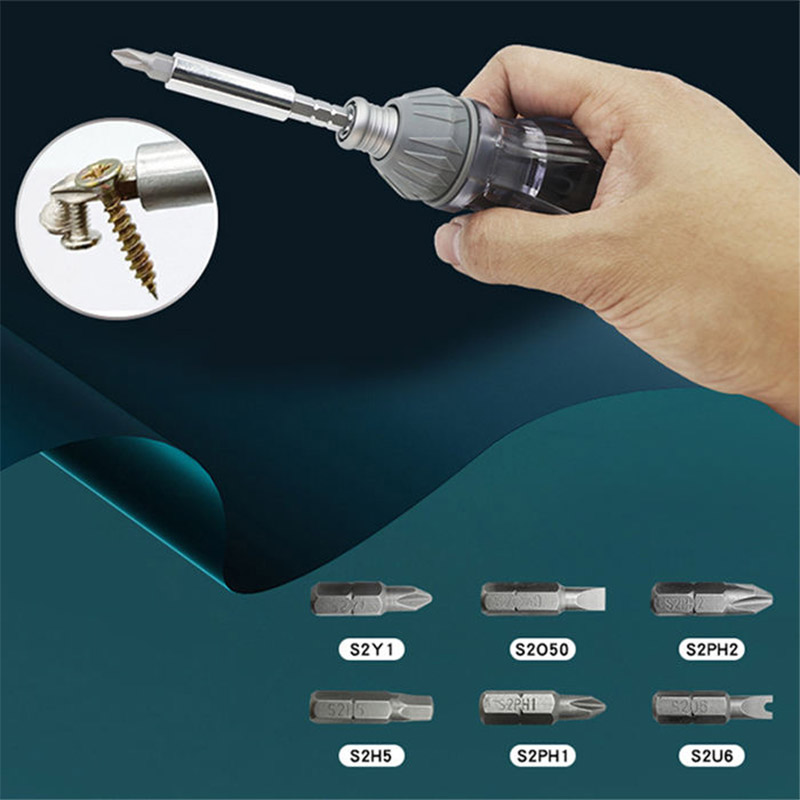 Universal multi-angle rotating ratchet screwdriver household multi-functional ratchet screwdriver set