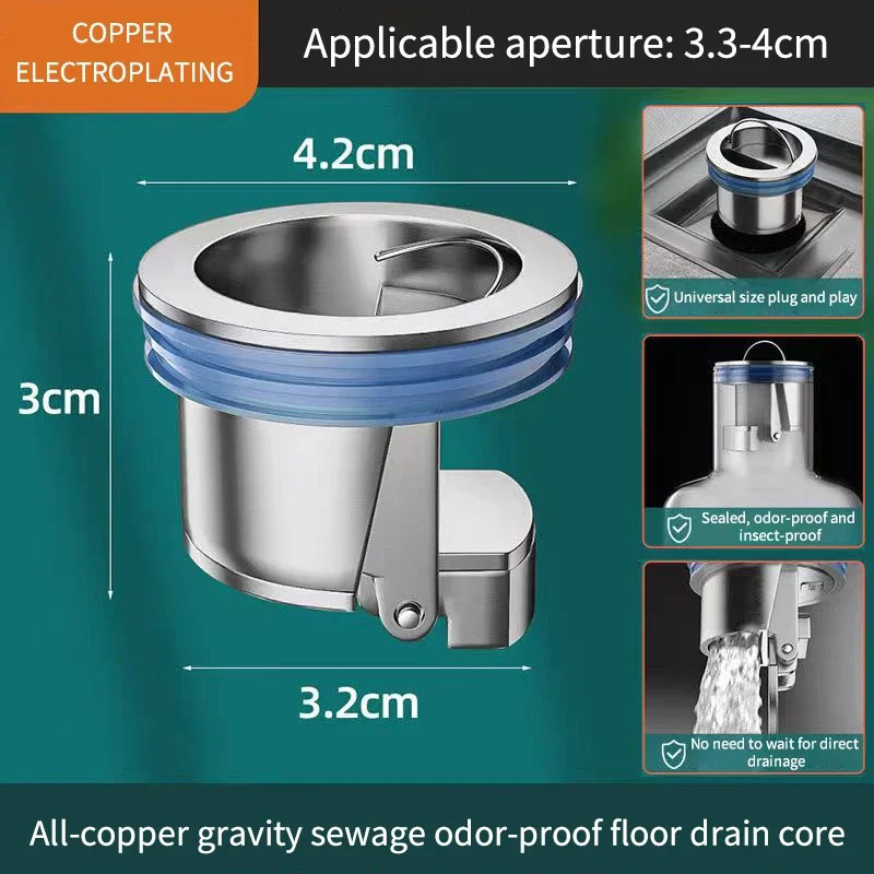 Bathroom%20accessories%20Multiple%20Styles%20All-copper%20Floor%20Drain%20Core%20Floor%20Shower%20Drain%20Stopper%20Insectproof%20Anti-odor%20Deodorization%20Bathroom%20Toilet%20Sewer%20Natuo%20-%20Image%202