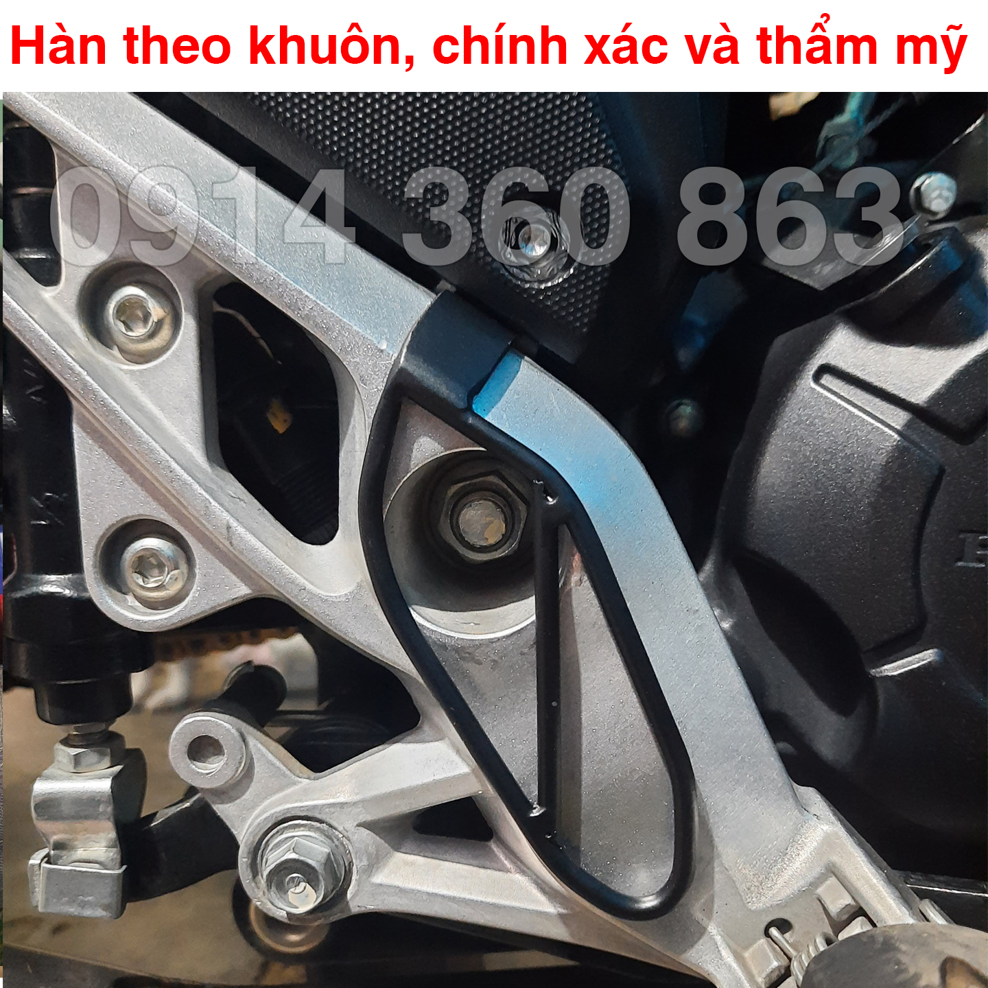 Che gác chân Winner X tránh đen giày