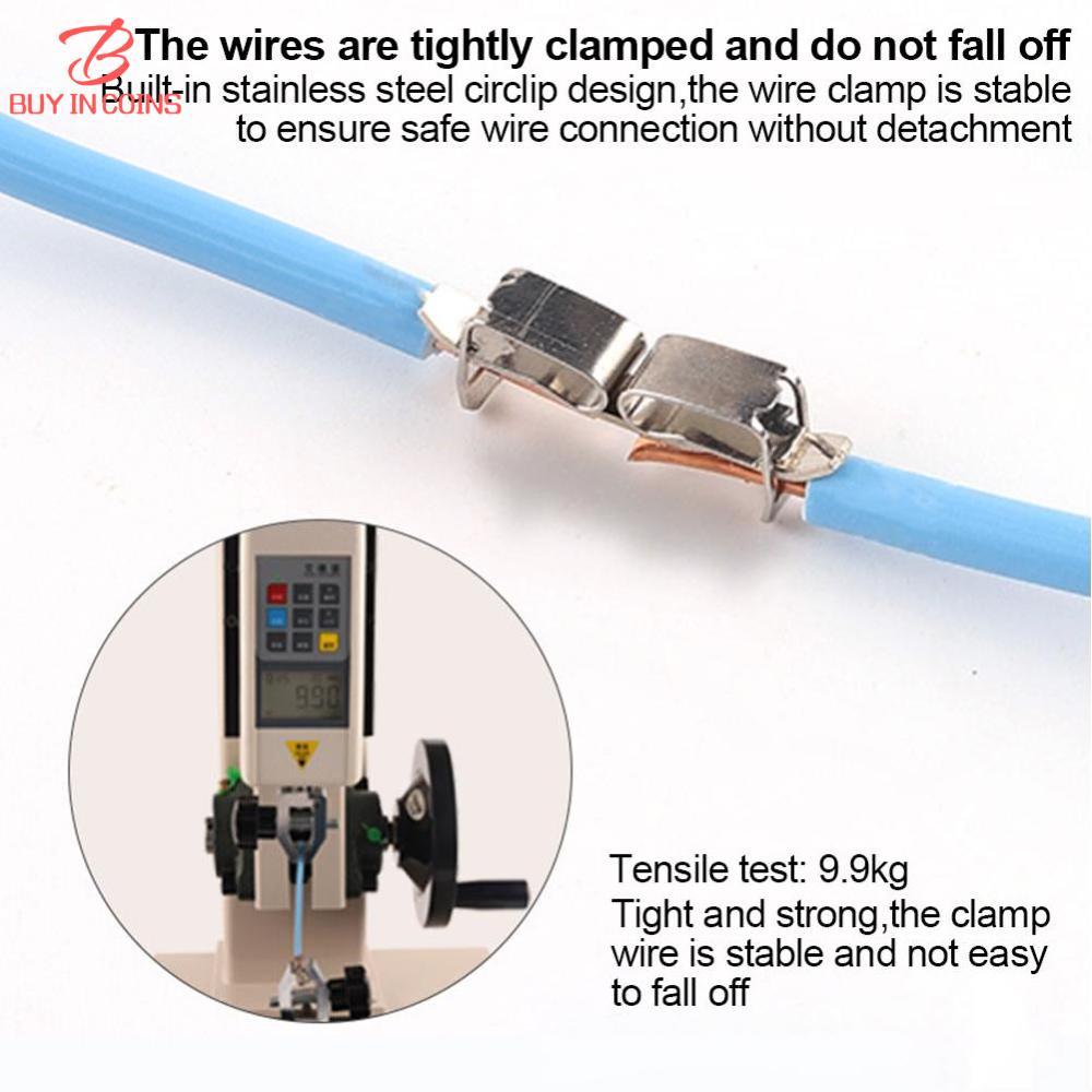 Bc 5 cái nhỏ gọn phổ thông đầu nối dây điện splitter nhanh chóng cáp điện mối nối khối thiết bị đầu cuối đầu nối dây nhỏ