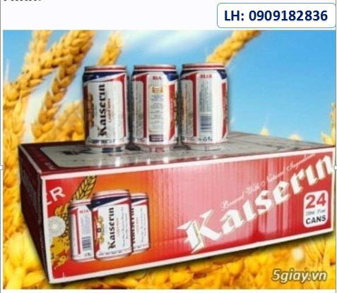 BEER KAISRIN LAGER. (Sản xuất theo tiêu chuẩn công nghệ của Đức).