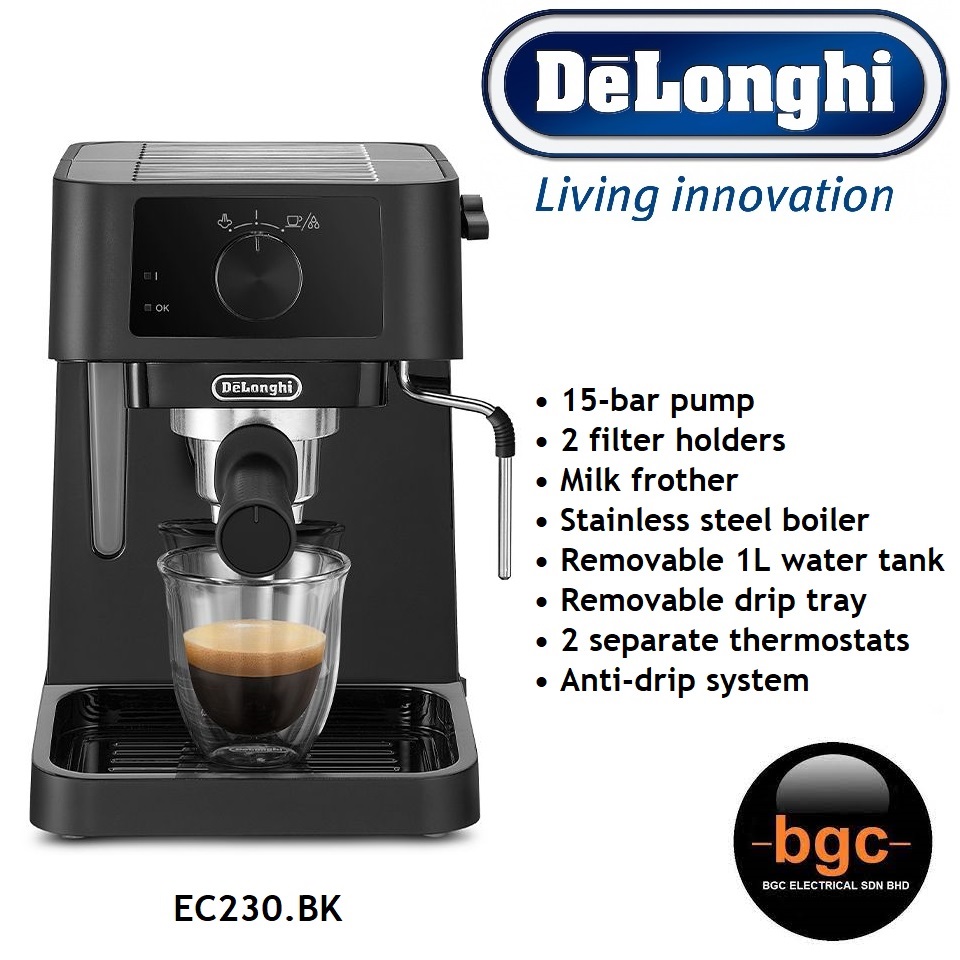 DeLonghi EC230BK Replace Model ECP3321 Manual Coffee Espresso Machine