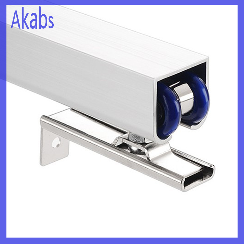 Akabs 2pcs/set Sliding Door Roller Hardware Slide Doors Pulley 4/8 Wheels Rail Track