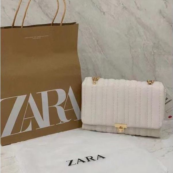 ZARA QUILTED MINI CROSSBODY BAG TAS SELEMPANG TAS WANITA TAS