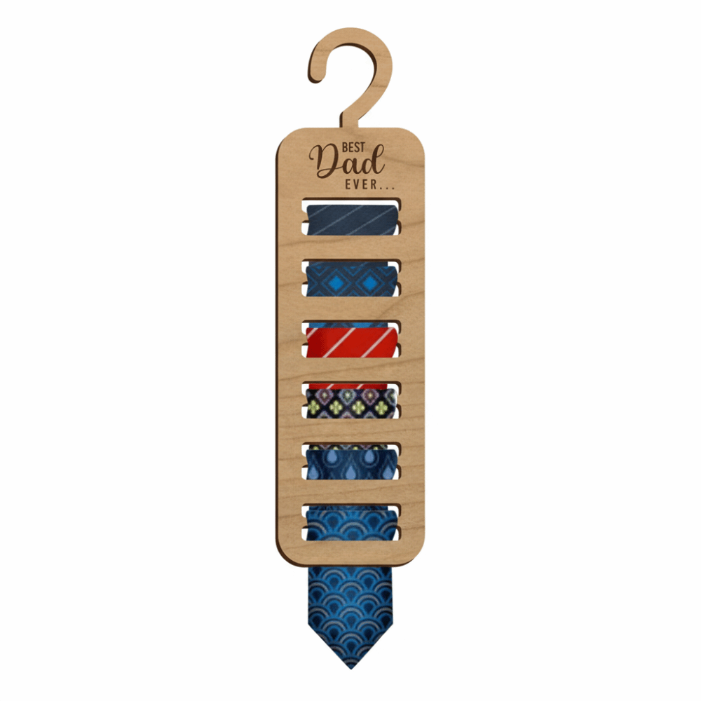 Unique Tie Rack Creative Design Wooden Material Wooden Handicraft Tie Rack Handcrafted ...