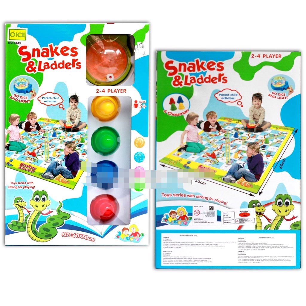 Kids Snake game Children's Toys Giant Game Snakes And Ladders Floor Game Lazada