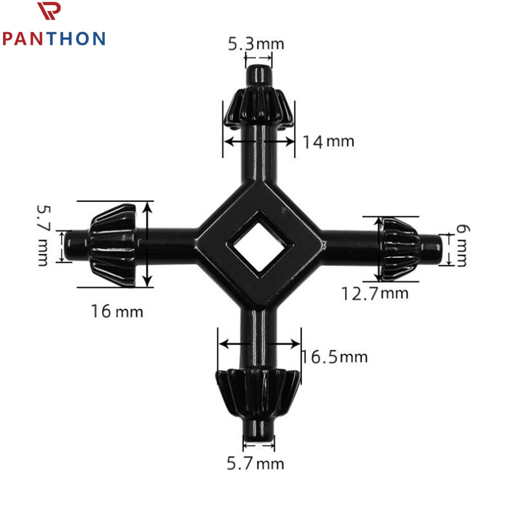 【💕Ready Stock🎉】PANTHON 1Pc 4 In 1 Universal Chuck Key Drill Drilling Holder Spanner Ratchet Socket Ring Combination Grip Star Wrench(8*8*3cm)