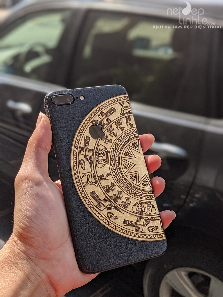 Ốp dán da điện thoai phone 7 plus – Da bò thật 100% - chính hãng Nét Đẹp Tinh TếI