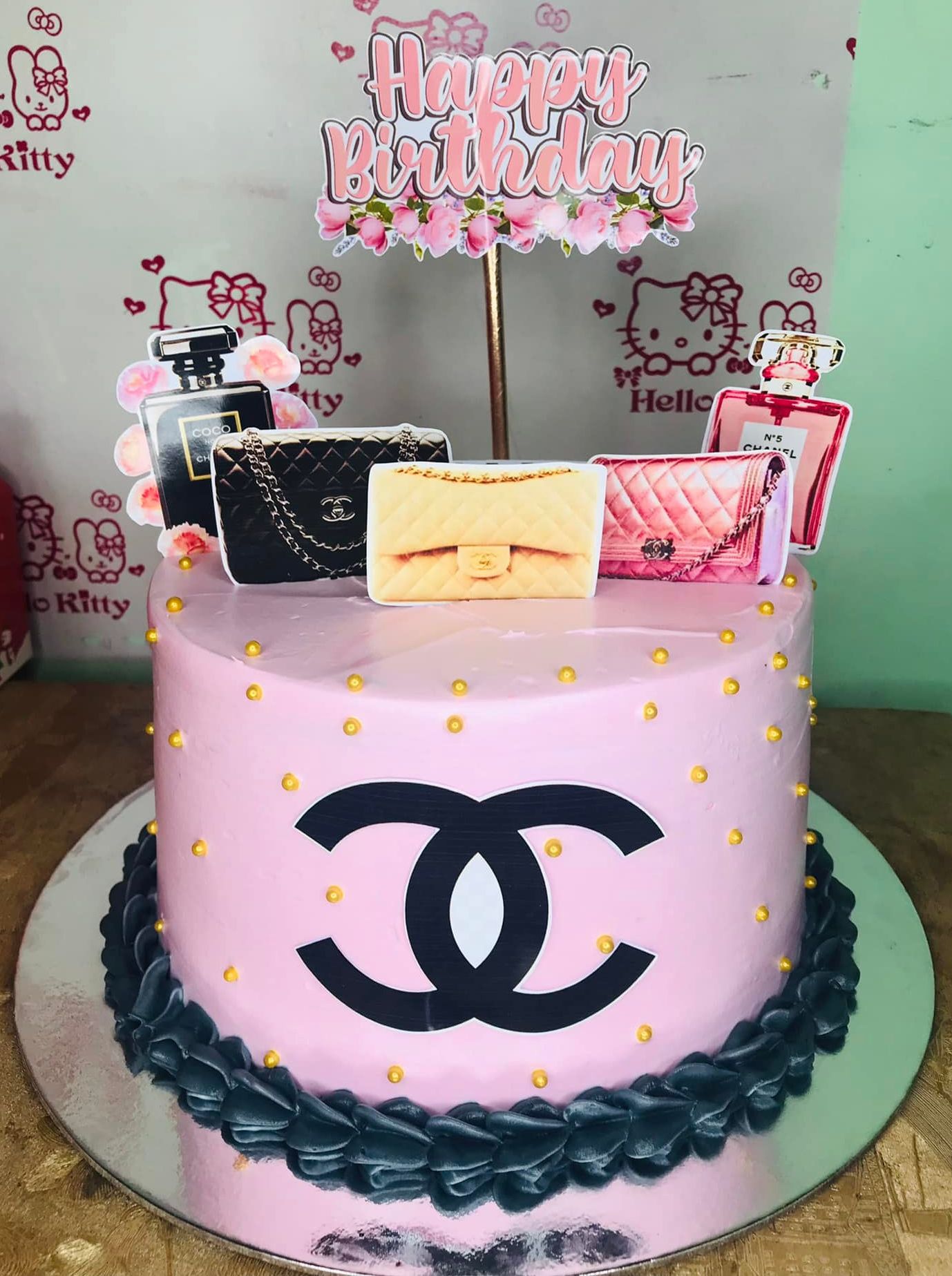 Chanel Theme Cake Topper