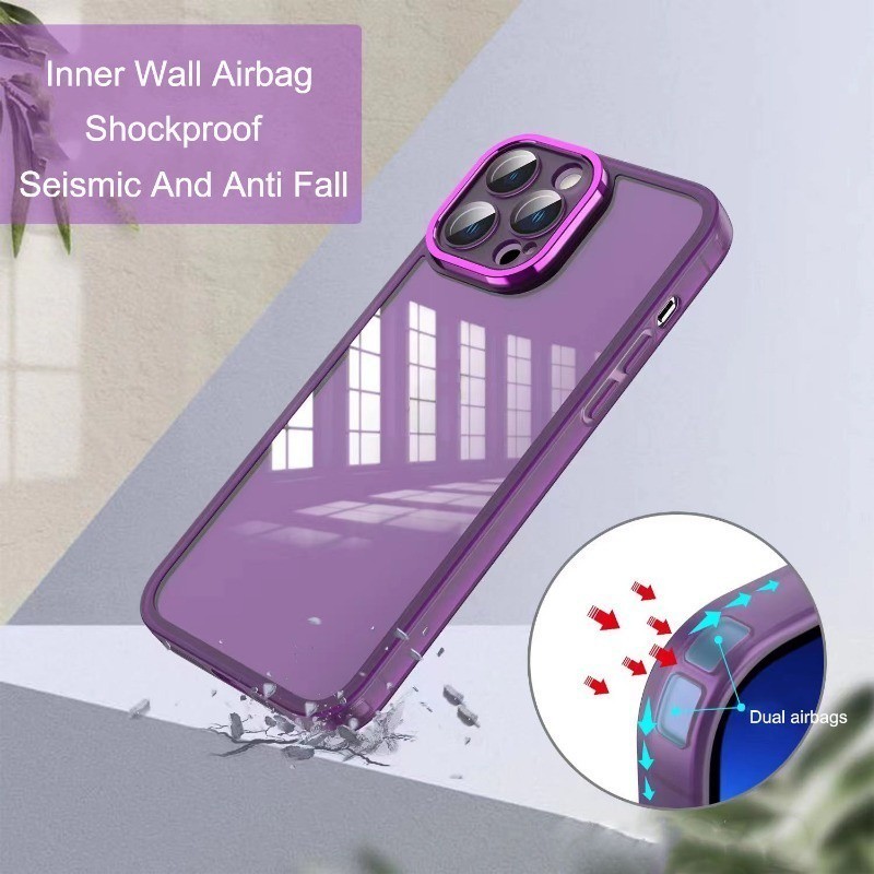 POCO M6 Shockproof Phone Case for Xiaomi POCO M6 M5 F6 F5 X6 X5 Pro 5G X3 NFC M3 M5 M5s C40 C65 Redmi 13 A3 Anti Collision Camera Equipped with Lens Glass Protective Casing Cover.