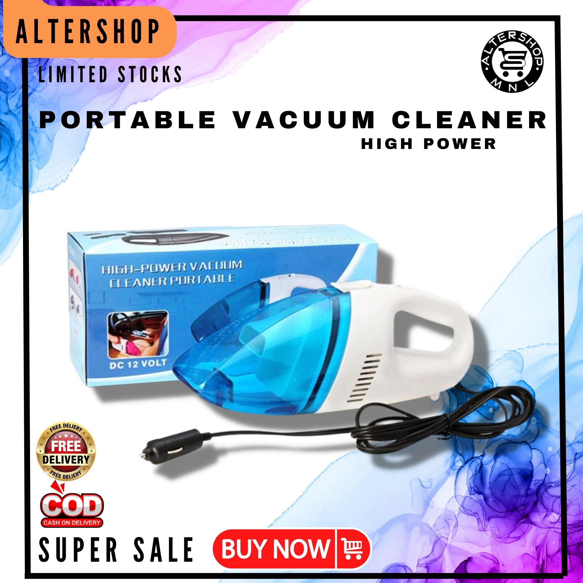 ORIGINAL BUY 1 TAKE 1 HIGH POWER PORTABLE VACUUM FOR CAR VACUUMED