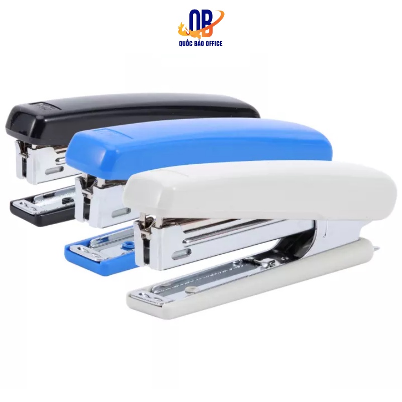 Dập ghim số 10 (15 trang), Đen, xanh, xám - Deli E0221