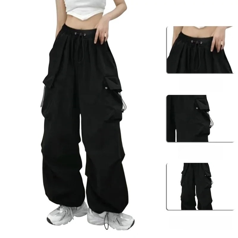 "Trendy Parachute Pants for Women – Loose Fit, Street Style & Comfy!"Pr
