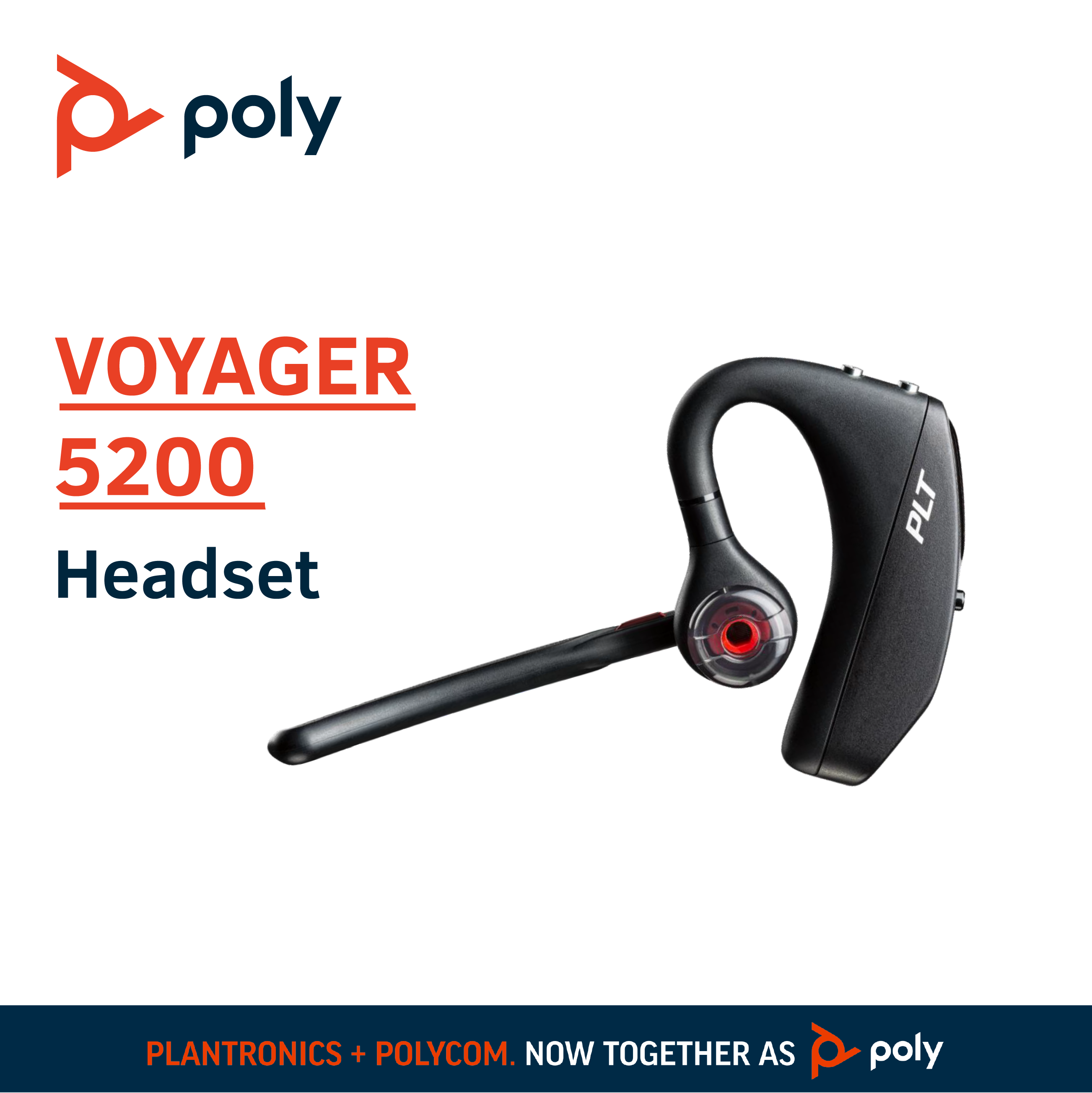 Poly Voyager 5200 Bluetooth Headset 
