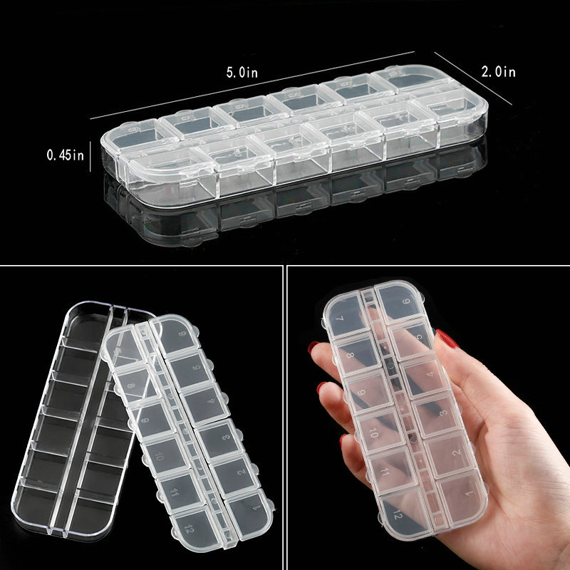 Plastic Organizer Box Storage Container Jewelry Box With Adjustable Dividers For Beads Art DIY Crafts Jewelry Fishing Tackles