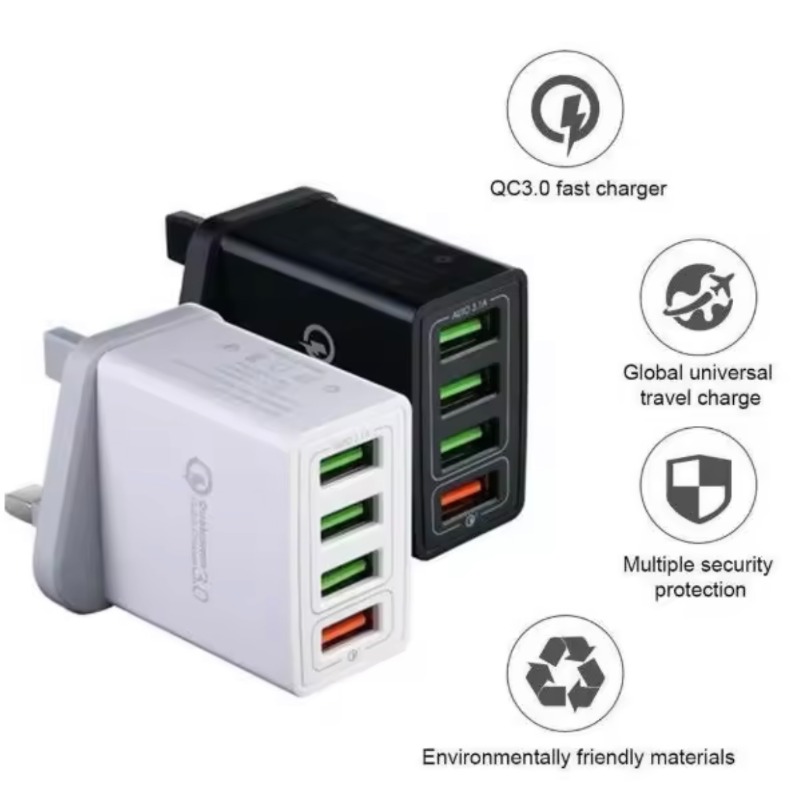 Qc3.0 sạc nhanh 3.1A thiết bị sạc nhanh 4 cổng USB USB sạc nhanh cắm