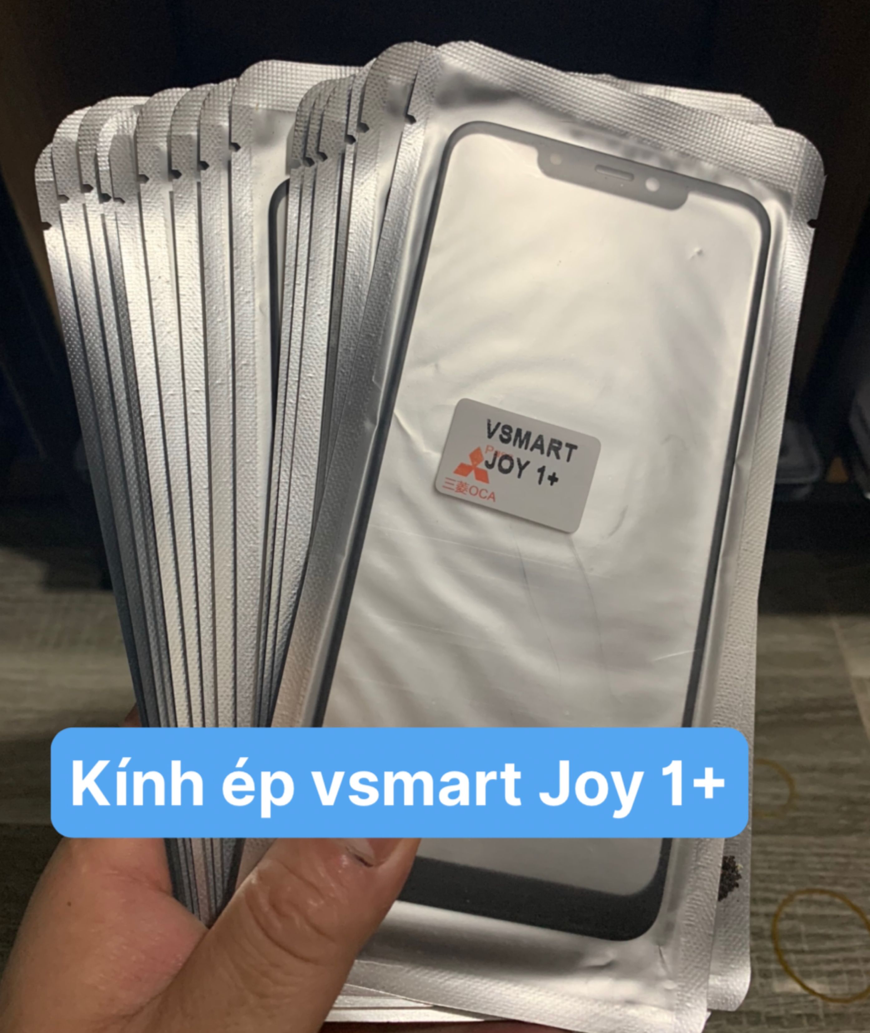 Kính ép liền keo điện thoại Vsmart Joy 1 plus