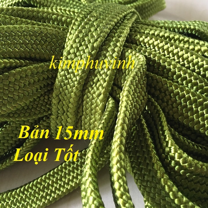 02 mét - dây dù tốt bản 15mm - dây dù xịn - dây buộc hàng - dây giăng võng
