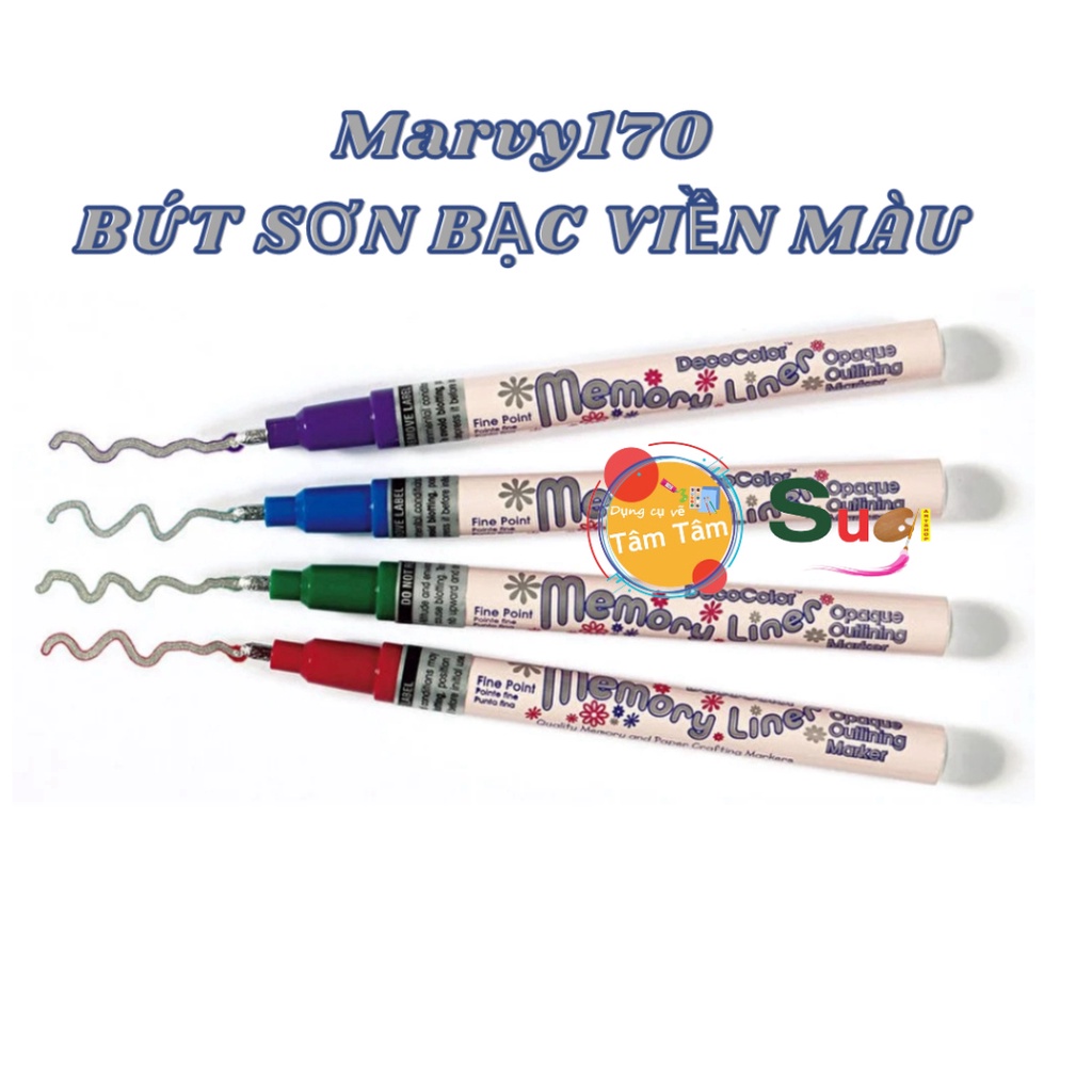 Bút Sơn BẠC VIỀN MÀU Marvy Uchida 170