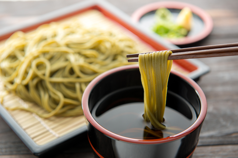 Combo Happo Soba Matcha (1 chai Happo Dashi 340g, 1 gói mì Soba Matcha 200g)