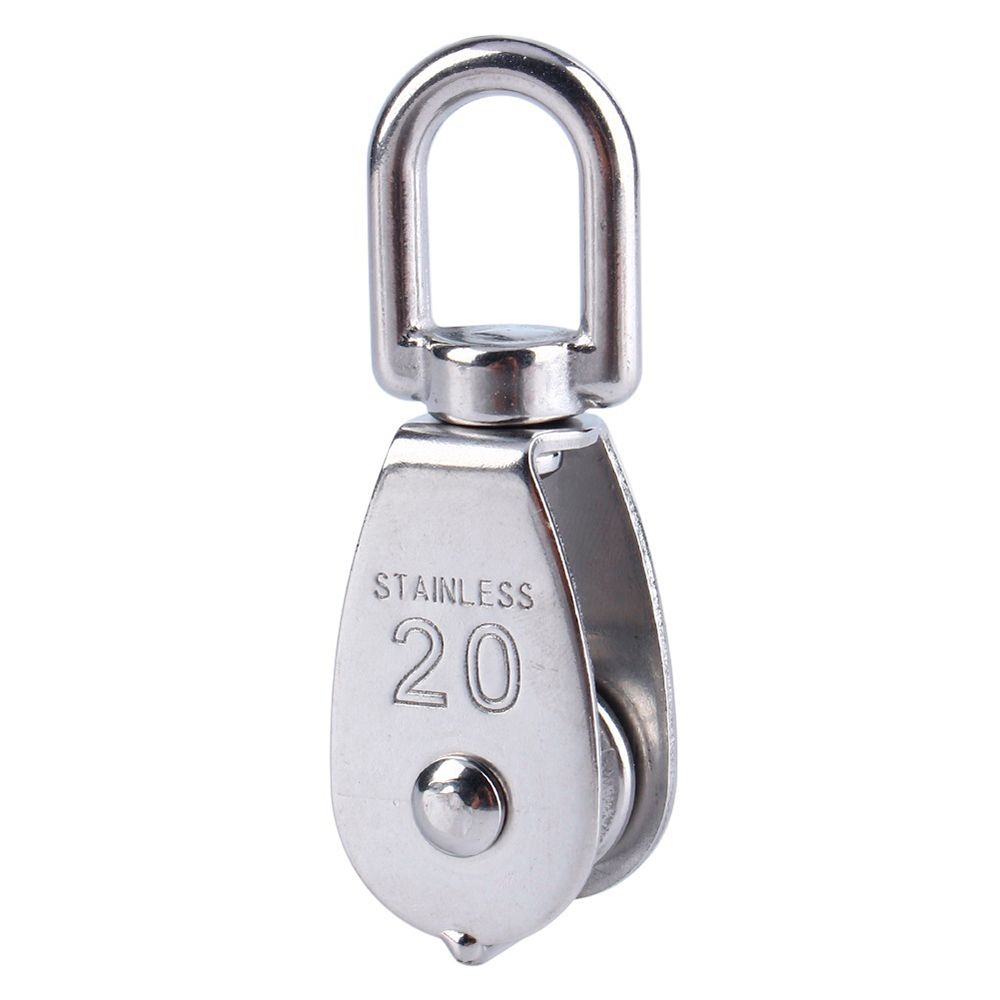 Sale In Traction Fixed Lifting Tool Swivel M15 M20 M25 M32 Sheave Rope Pulley Stainless Steel Single Wheel