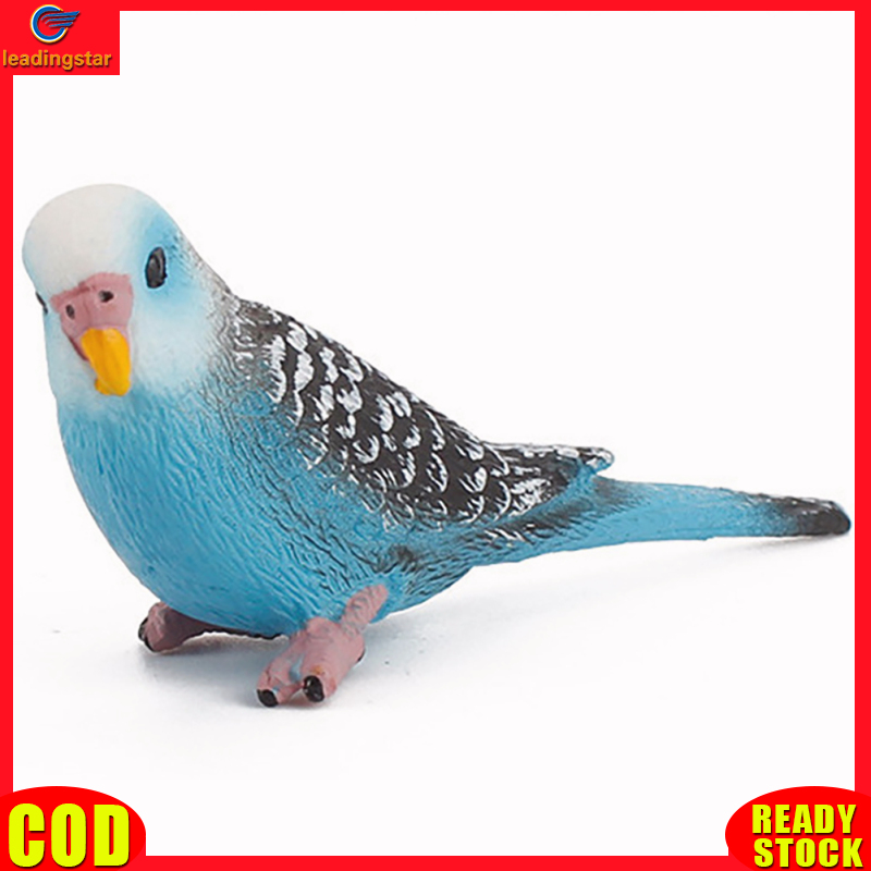 LeadingStar RC Authentic Simulation Bird Action Figures Parrot Macaws Budgerigar Lifelike Animals Model Kids Cognition Toys For Gifts
