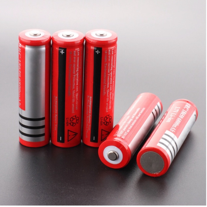 Pin sạc 18650 đỏ 3v7 dung lượng 6800mah