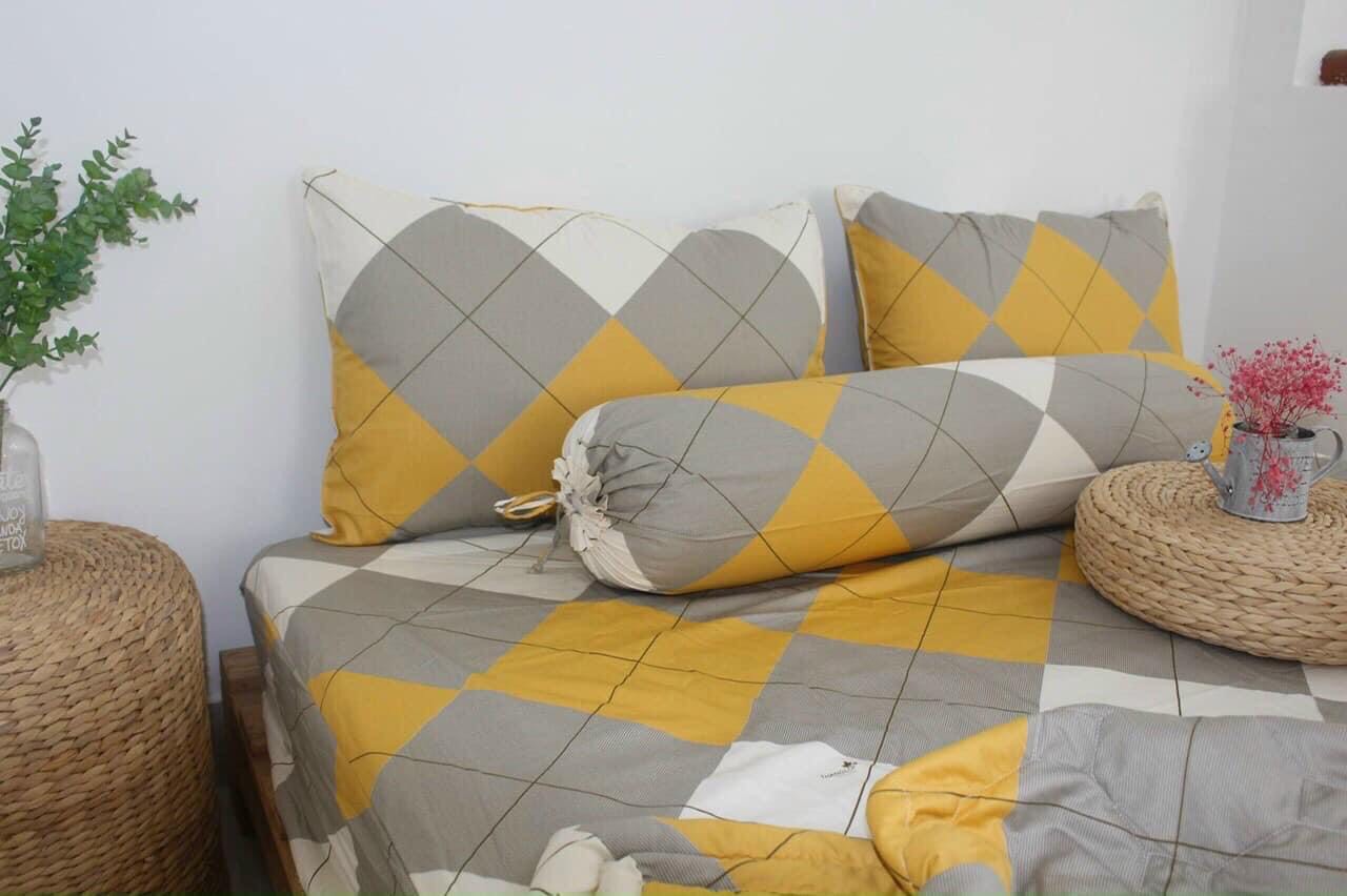 [HCM]Bộ Drap Cotton Thắng Lợi { 4 món } -{ CHUẨN LOGO}