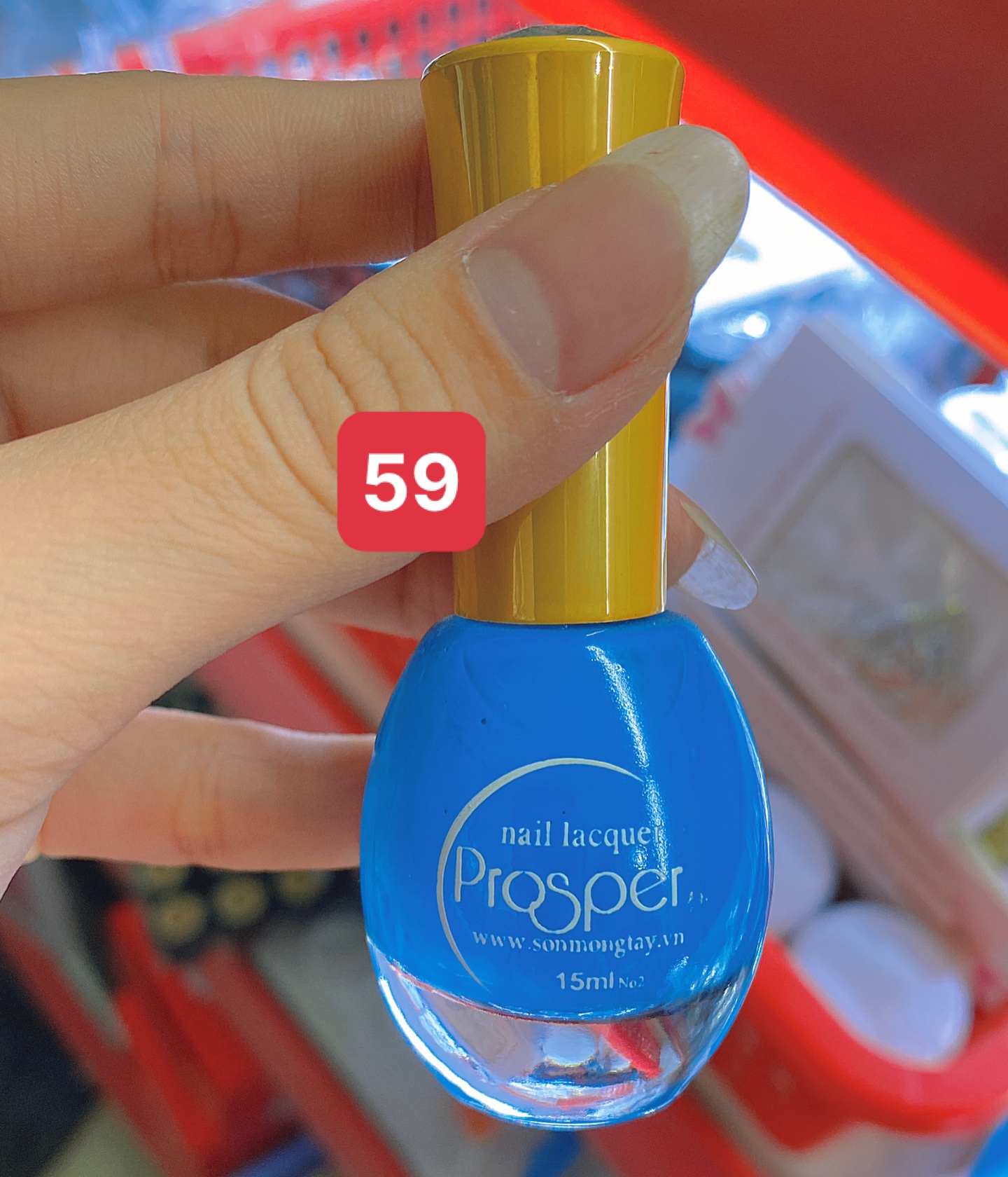 [ Sơn thường ] Sơn móng tay Prosper 15ml, bóng bền màu, mau khô - Mini Nails