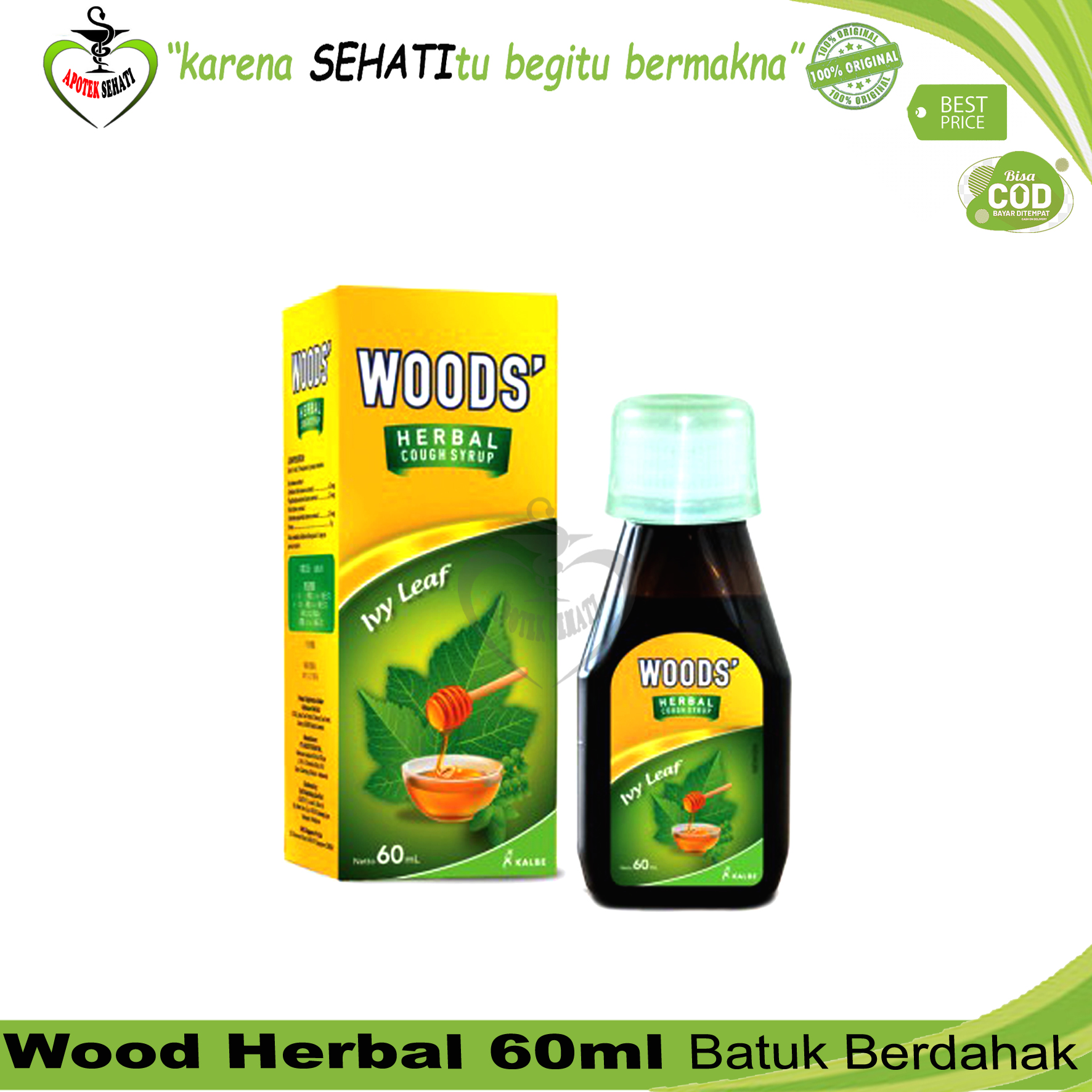 WOOD HERBAL 60ML SIRUP BATUK BERDAHAK HERBAL PENGENCER DAHAK Lazada