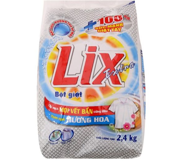 Bột giặt Lix Extra Hương hoa 2,4kg