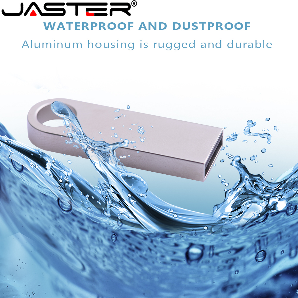 JASTER Metal 10 PCS LOT Mini 2.0 USB Flash Drive 128GB Free Key Ring Memory Stick 64GB Creative Business Gift Pen Drive 32GB 8GB. 