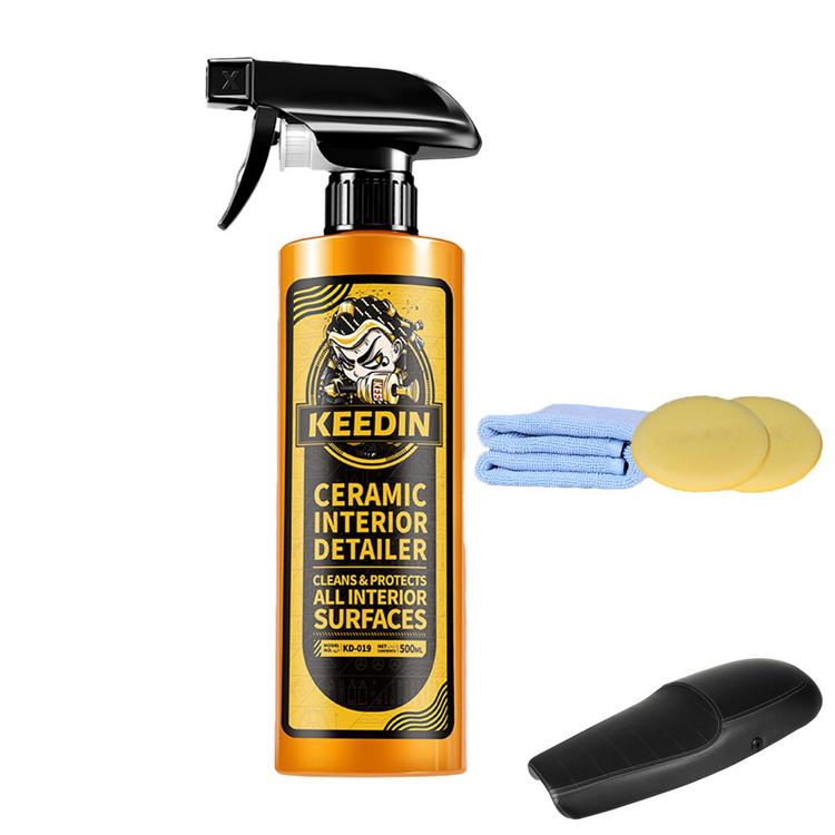 Leather Cleaner for Car Interior 500ml Liquid Cleaner Spray for Leather  Furniture Towel Included Long Lasting Leather Maintenance Supplies for  Vessel Wallet Automotive Interior carefully