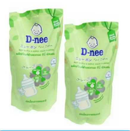 Nước rửa bình sữa Dnee dạng túi 600ml (Hàng nội địa Thái)