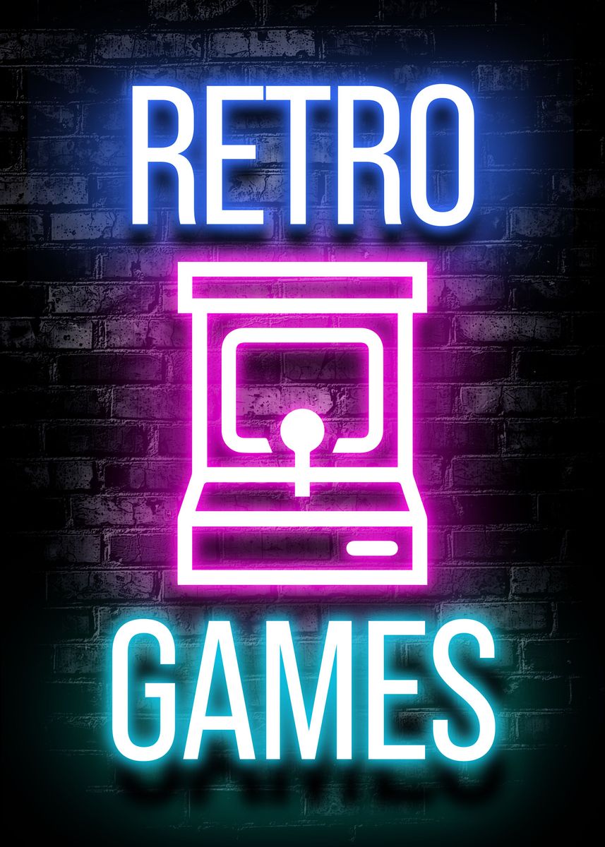 Hanxuelioo Retro Gaming Quote Poster - Vintage Video Game Wall Art 