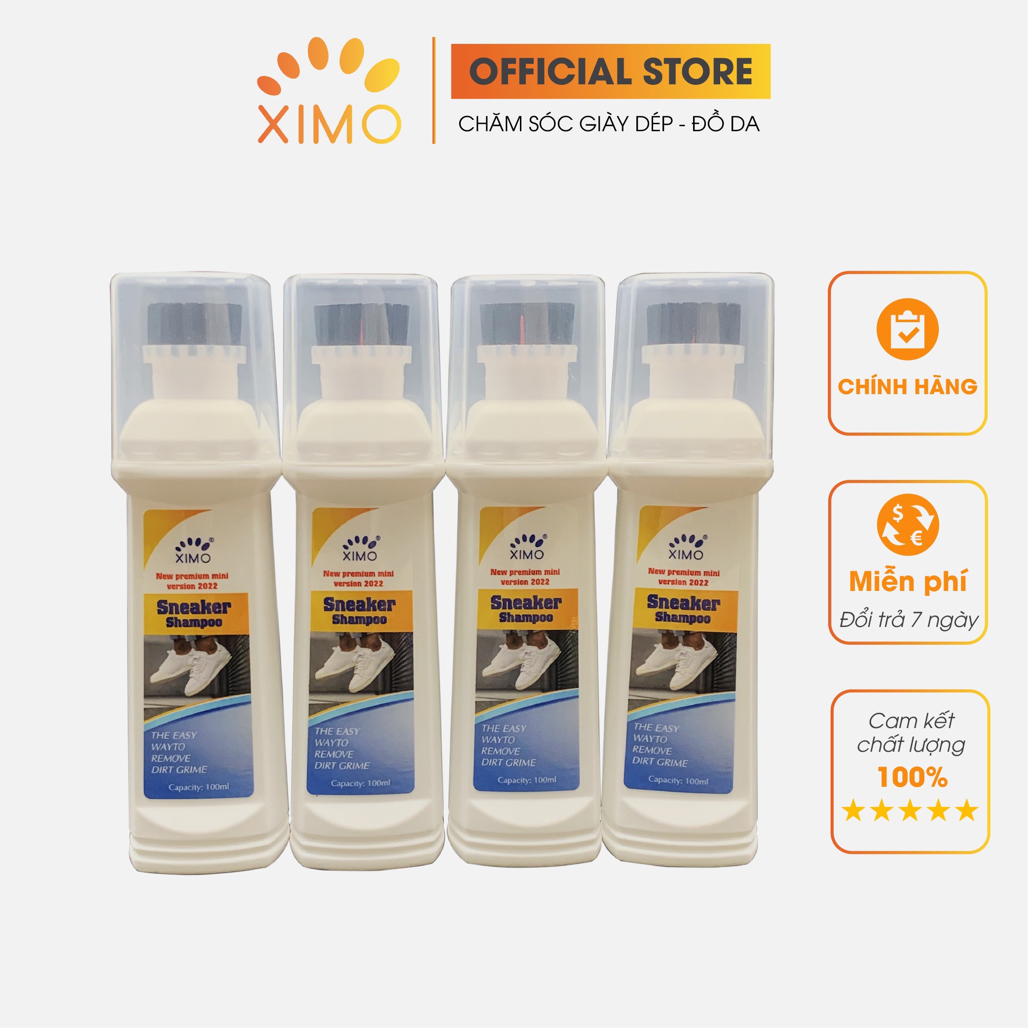 Chai vệ sinh giày Sneaker Shampoo cao cấp 100ml