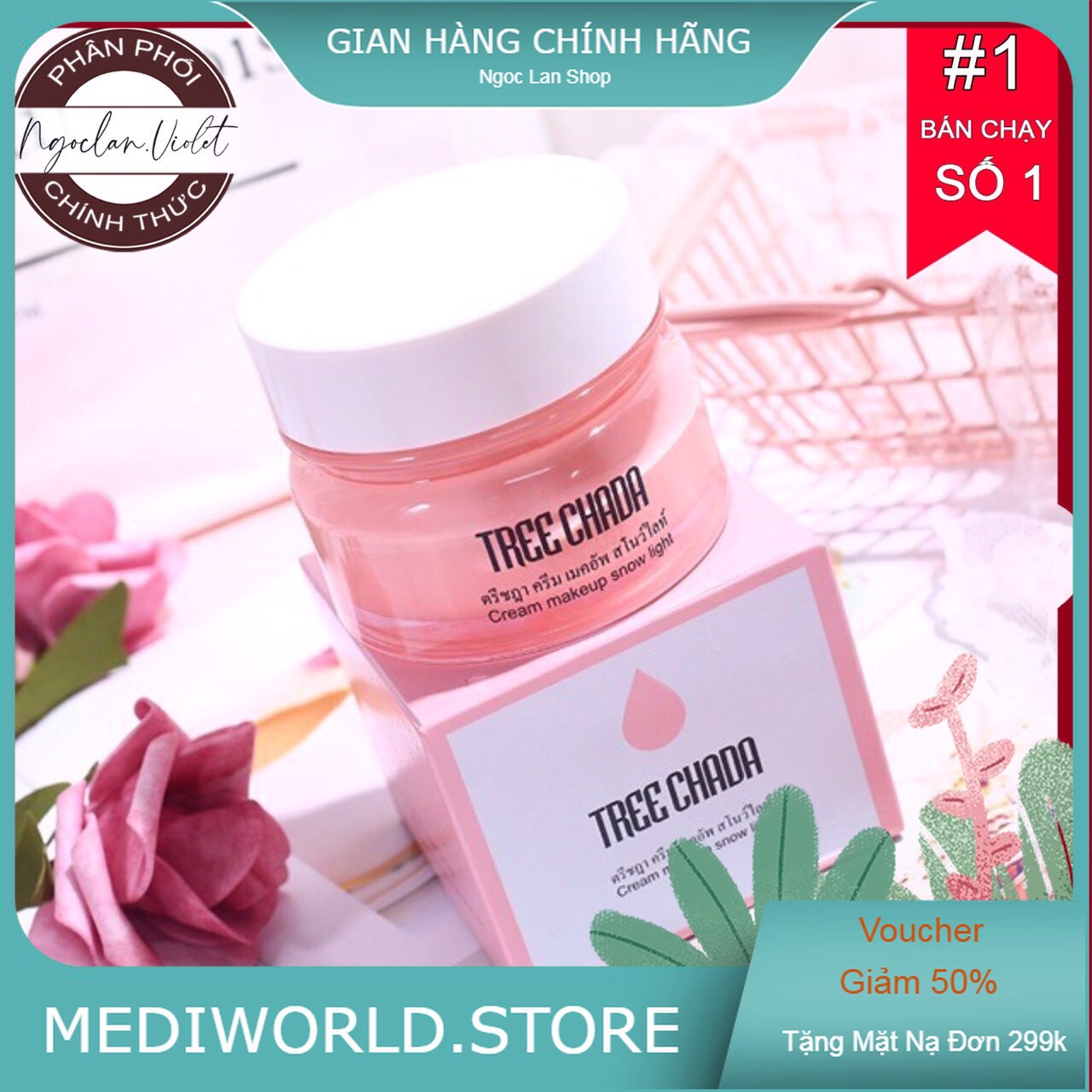 Kem trang điểm dưỡng da Tree Chada Thái Lan