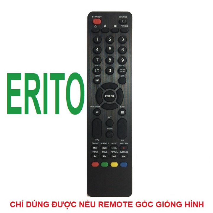 Remote điều khiển tivi ERITO smart