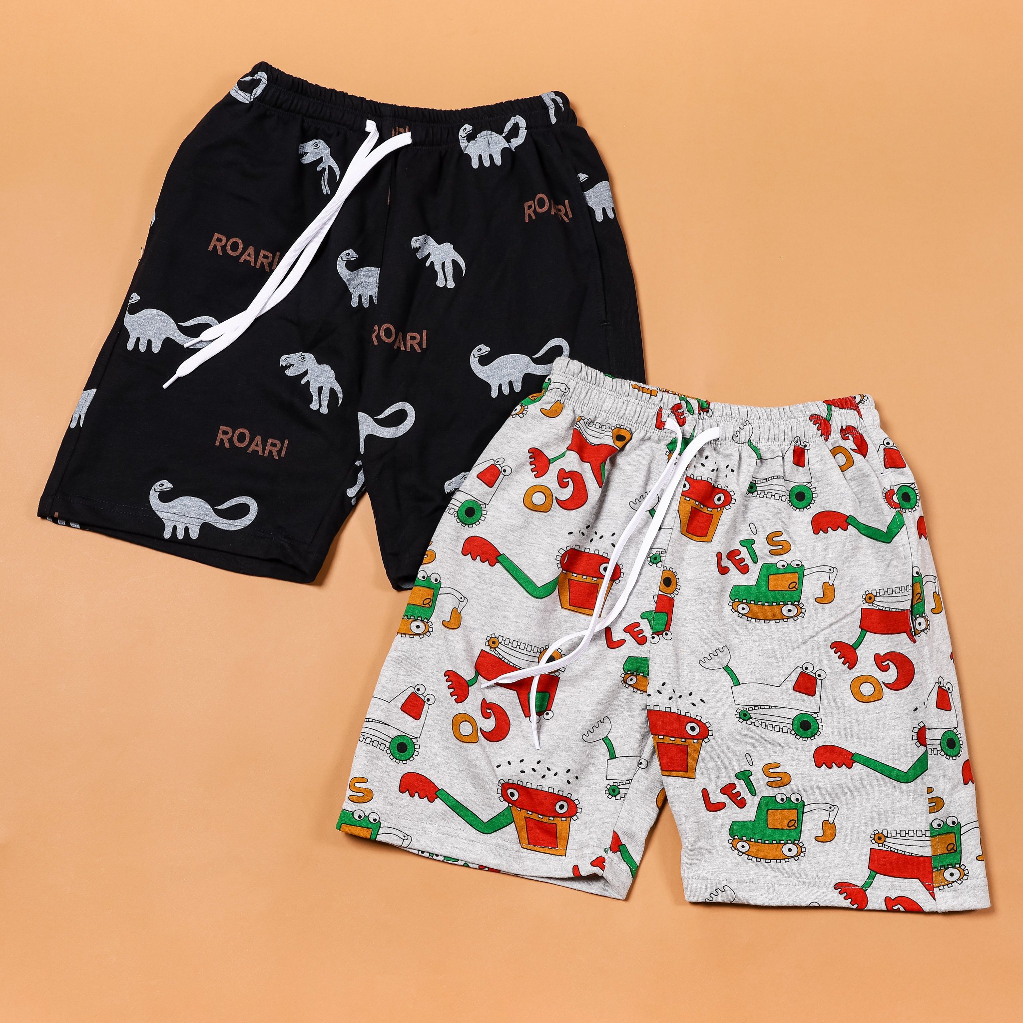 Quần short thun da cá bé trai