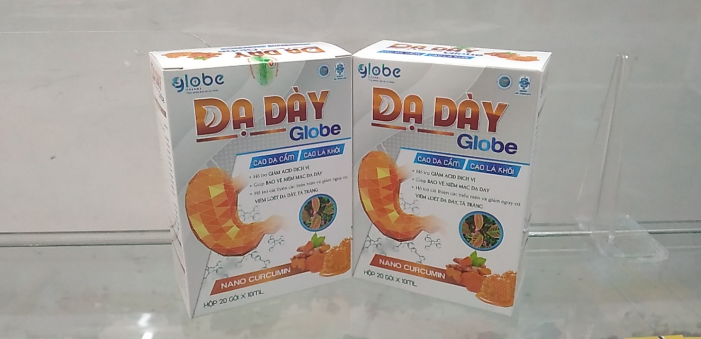 Dạ Dày Globe Nano Curcumin Hộp/ 20 gói