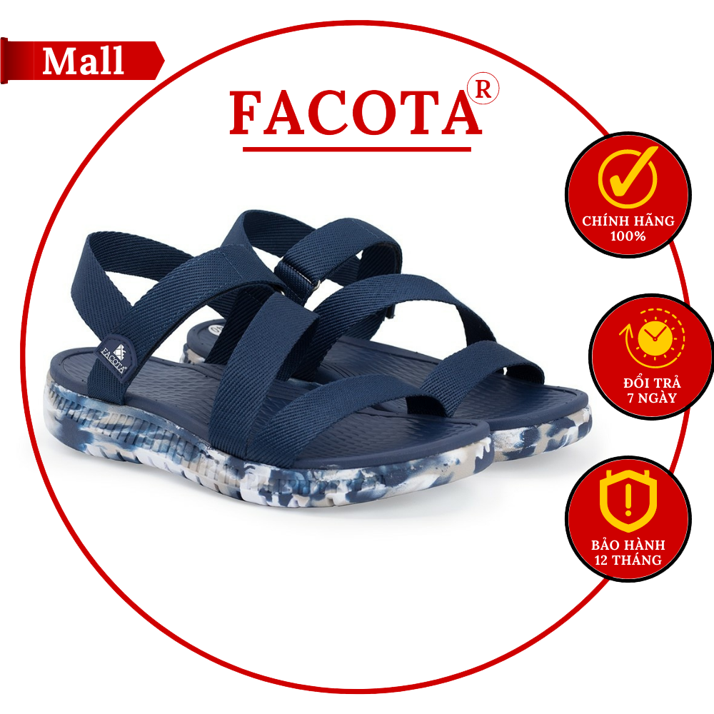 Giày sandal Facota nam nữ chính hãng HA14, Facota navy nam nữ thumbnail