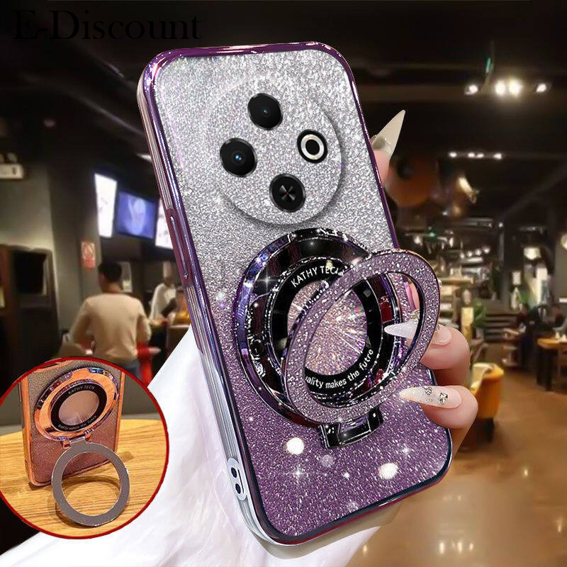New Phone case Tecno Spark 30C Back cover Fashionable Frosted Silicone Soft Clear Dustproof Bracket Adsorb Holder For Tecno Spark 30C case.
