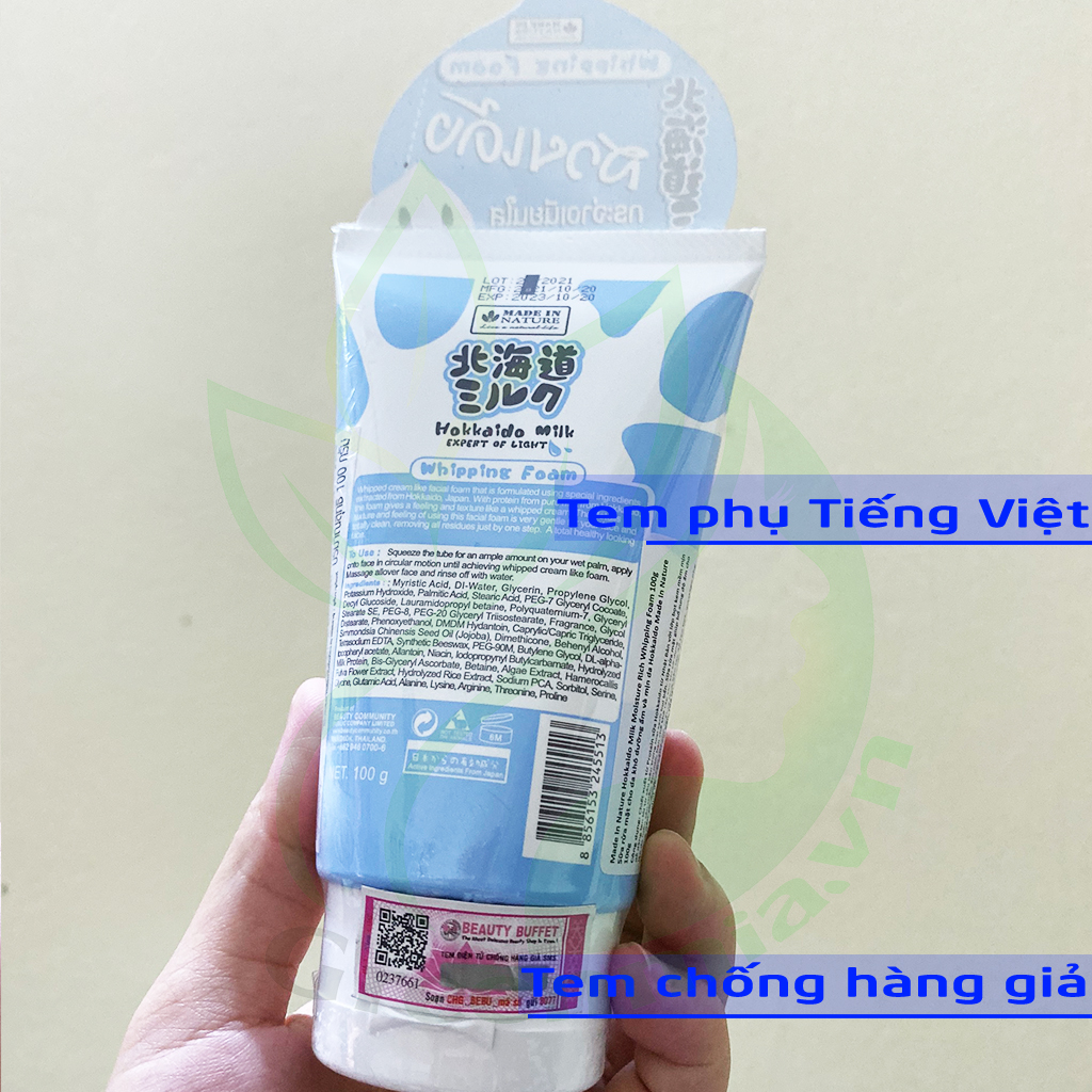 Sữa Rửa Mặt Dưỡng Trắng Da Beauty Buffet Scentio Milk Plus 100ml [HÀNG NHẬP KHẨU CHÍNH HÃNG]