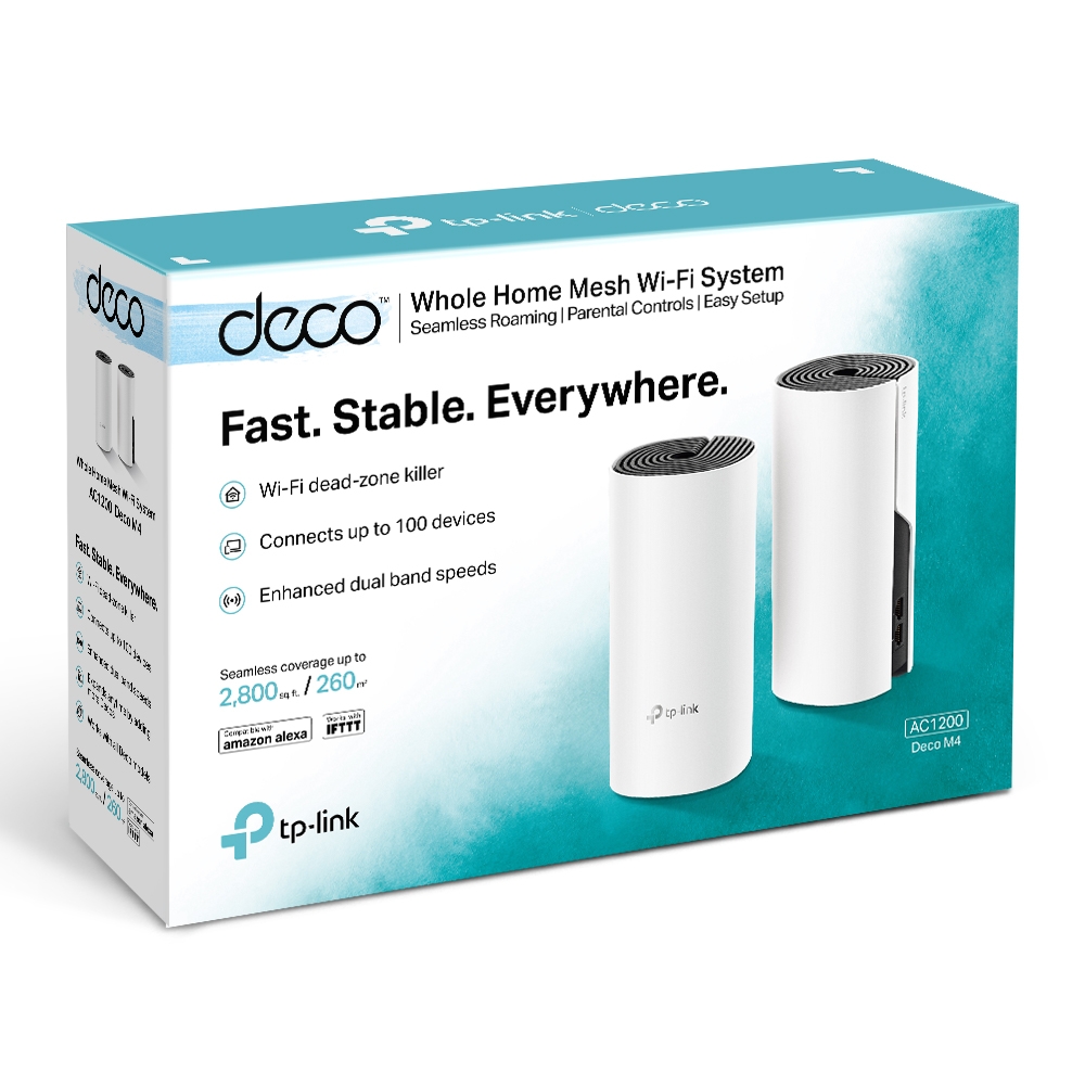 Hệ Thống Wifi Mesh TP-Link Deco M4 (1 - 2 - 3 Pack) Chuẩn AC 1200Mbps - TRANGIATELECOM