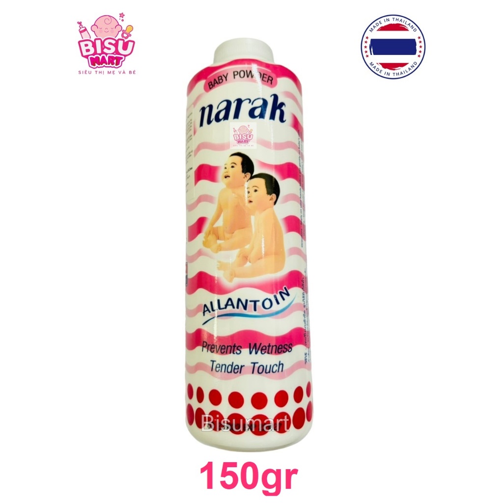 Phấn thơm cho bé, Phấn rôm em bé Narak Thái Lan chai 25g - 150g